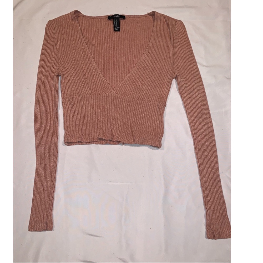 Forever 21 V-neck Crop Top